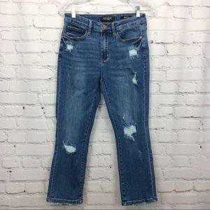 Judy Blue Women's Ankle & Cropped Jeans - Distressed Blue